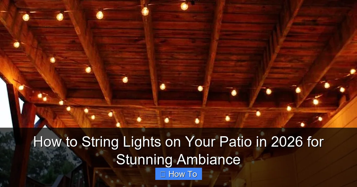 How to String Lights on Your Patio in 2026 for Stunning Ambiance