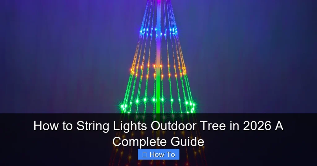 How to String Lights Outdoor Tree in 2026 A Complete Guide
