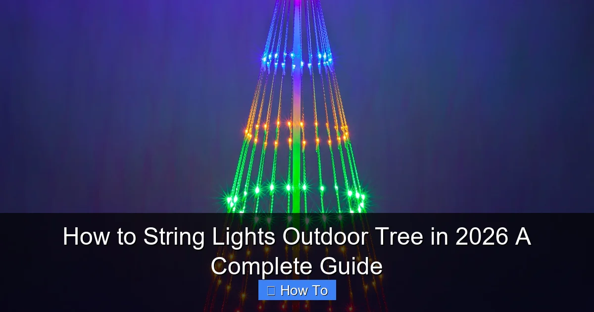 How to String Lights Outdoor Tree in 2026 A Complete Guide