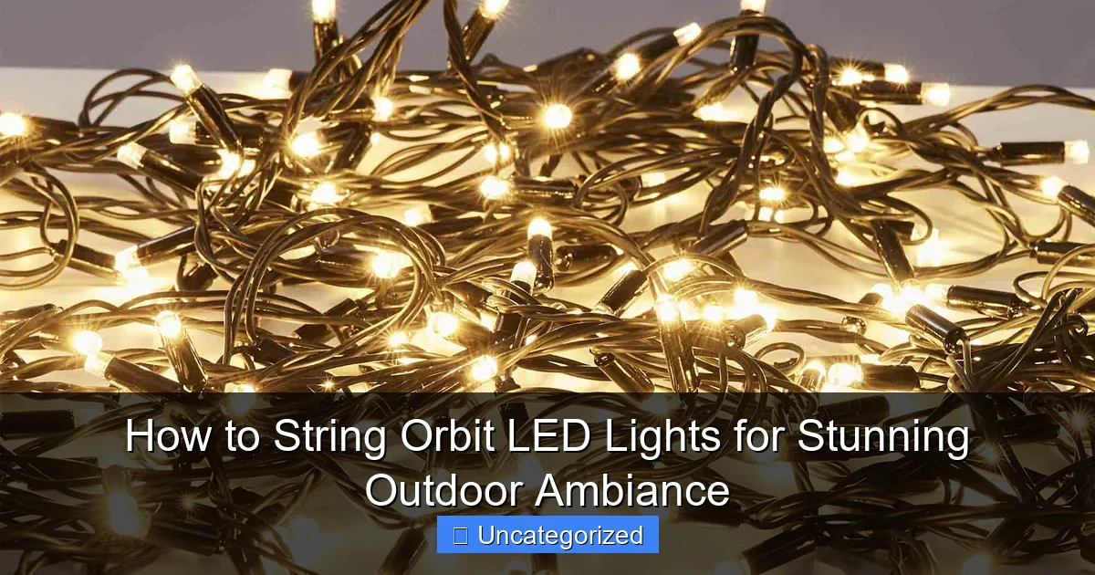 How to String Orbit LED Lights for Stunning Outdoor Ambiance
