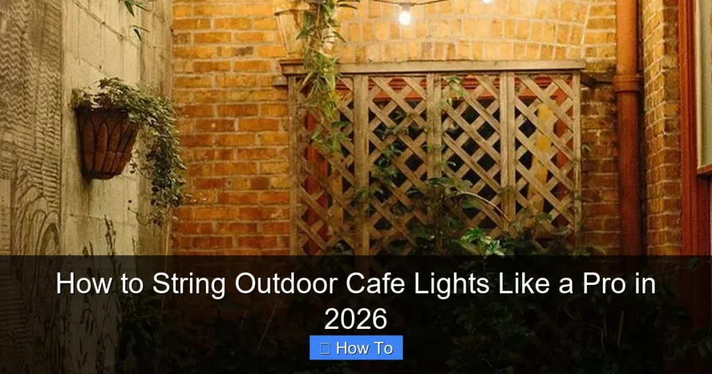 How to String Outdoor Cafe Lights Like a Pro in 2026