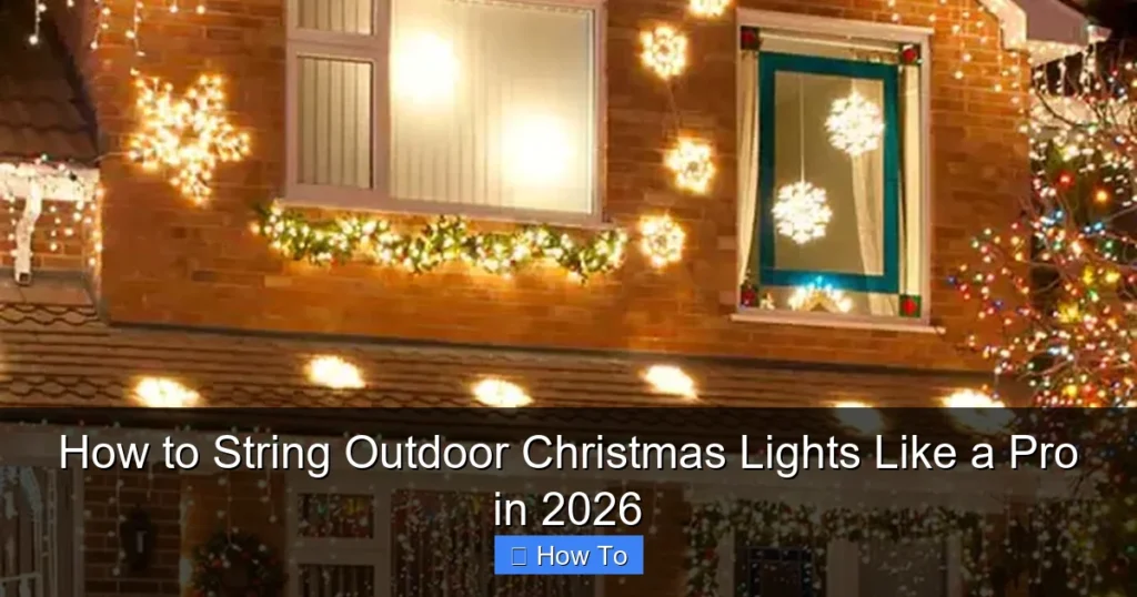 How to String Outdoor Christmas Lights Like a Pro in 2026