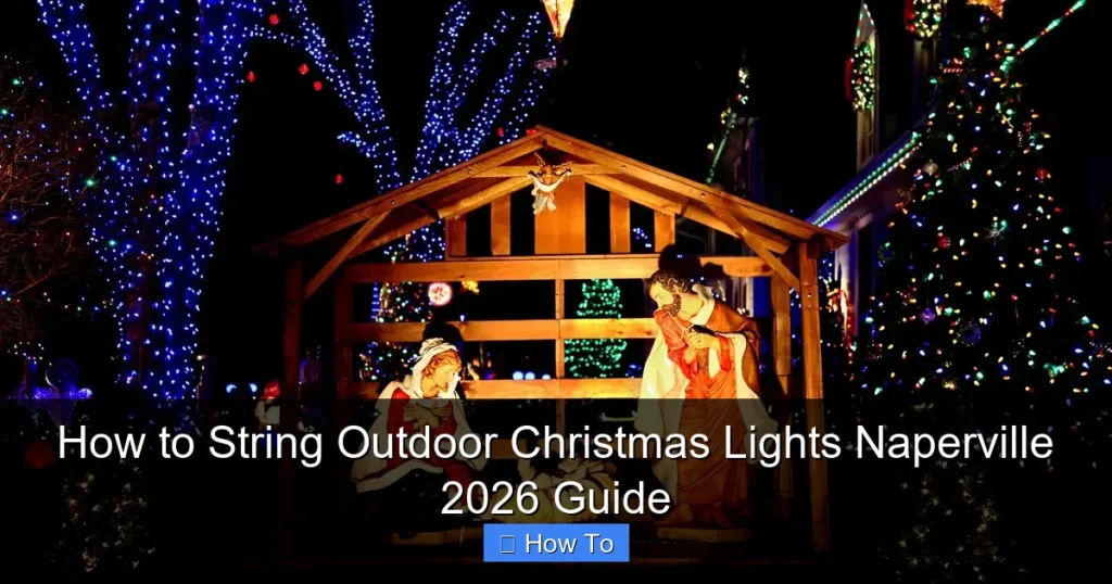 How to String Outdoor Christmas Lights Naperville 2026 Guide