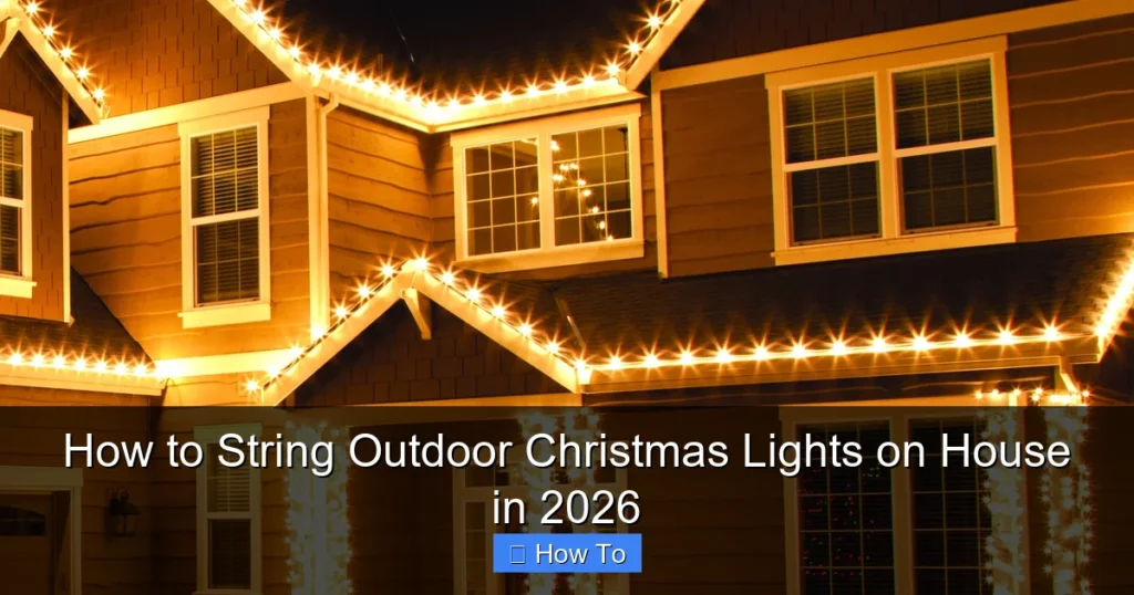 How to String Outdoor Christmas Lights on House in 2026