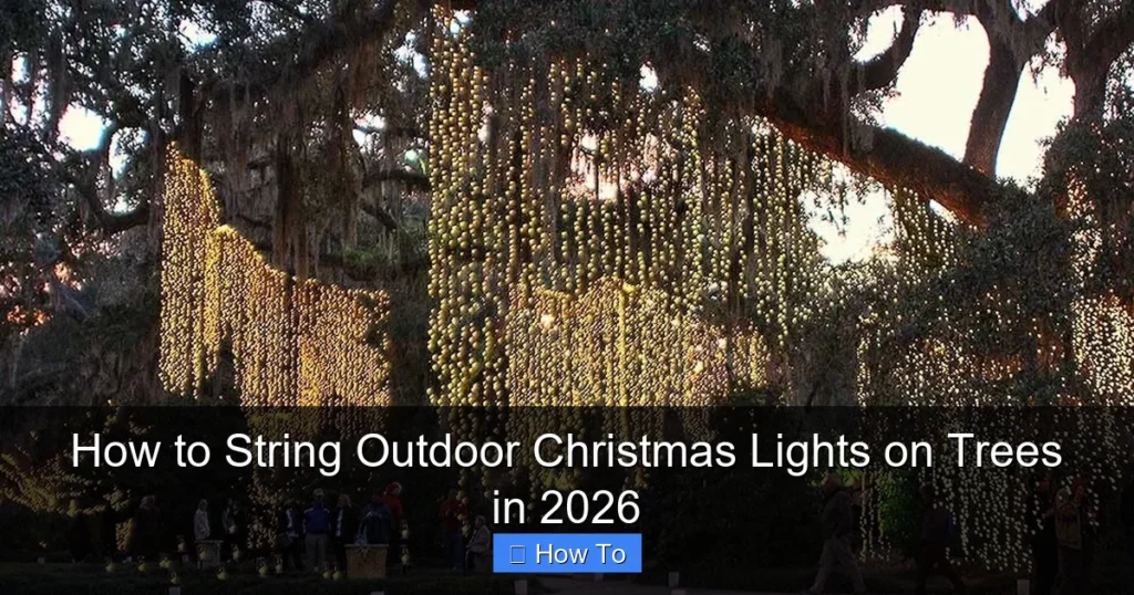 How to String Outdoor Christmas Lights on Trees in 2026