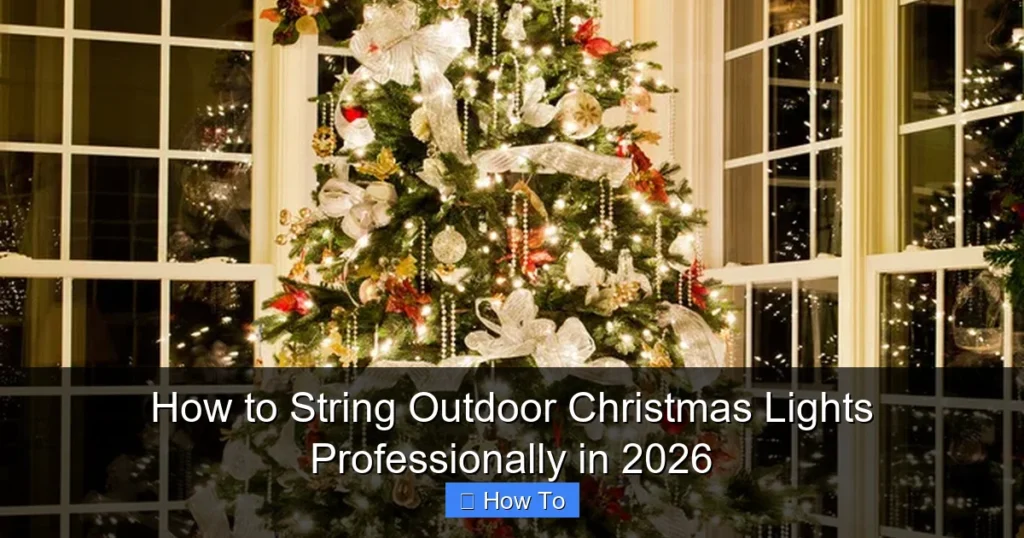 How to String Outdoor Christmas Lights Professionally in 2026
