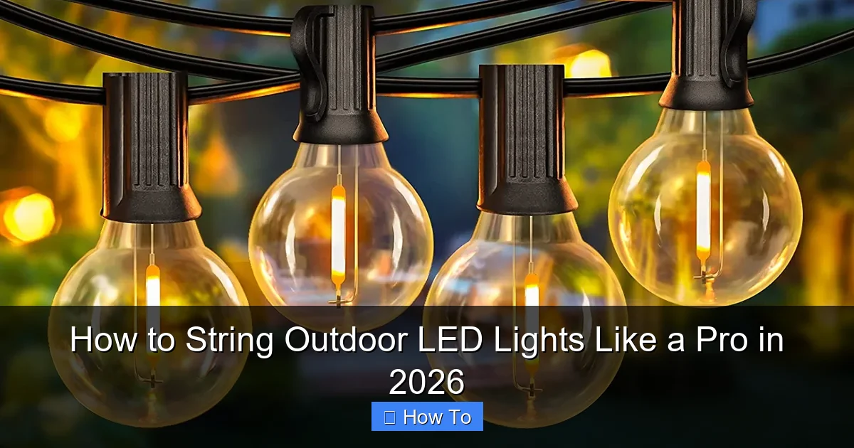 How to String Outdoor LED Lights Like a Pro in 2026
