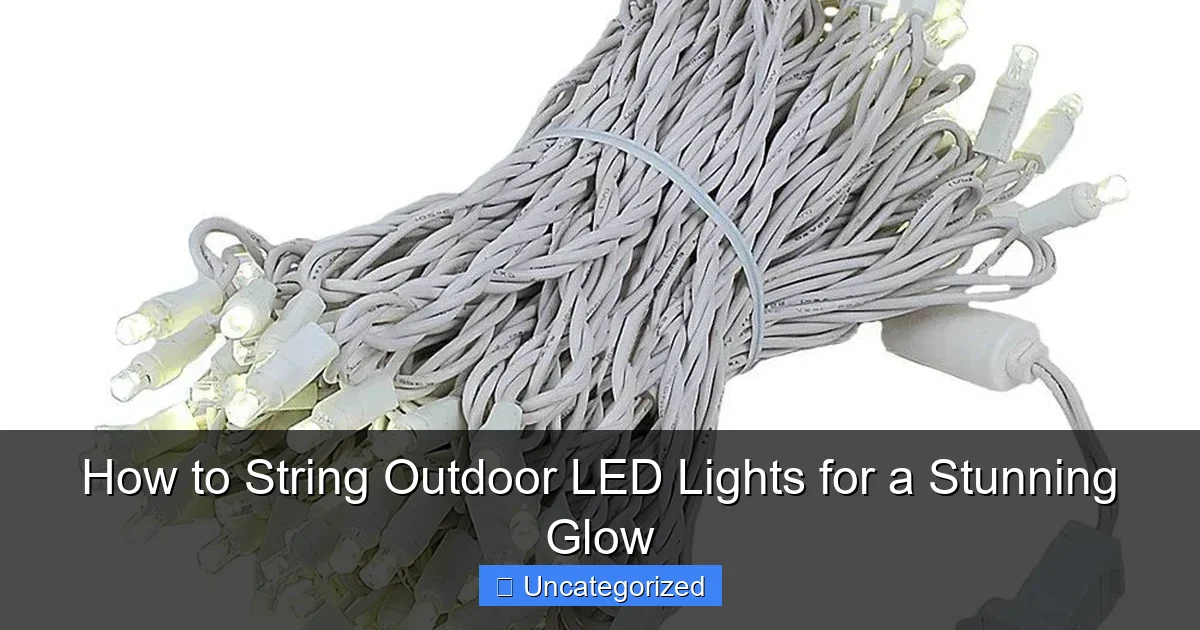 How to String Outdoor LED Lights for a Stunning Glow