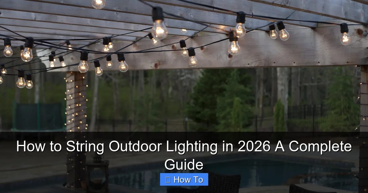 How to String Outdoor Lighting in 2026 A Complete Guide