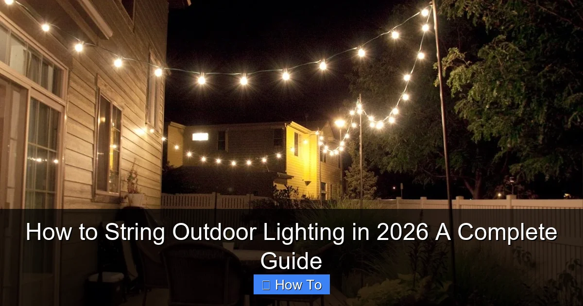 How to String Outdoor Lighting in 2026 A Complete Guide