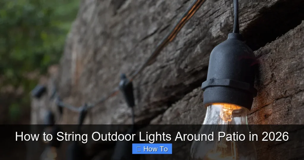 How to String Outdoor Lights Around Patio in 2026