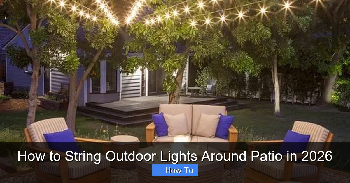 How to String Outdoor Lights Around Patio in 2026