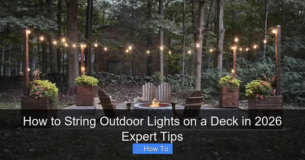 How to String Outdoor Lights on a Deck in 2026 Expert Tips