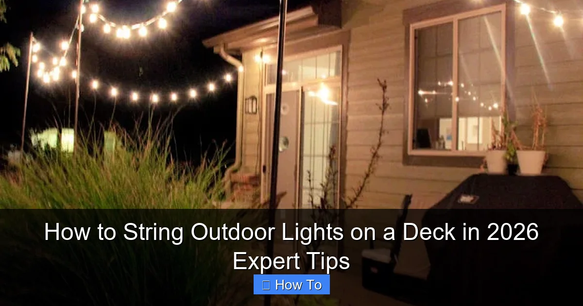How to String Outdoor Lights on a Deck in 2026 Expert Tips
