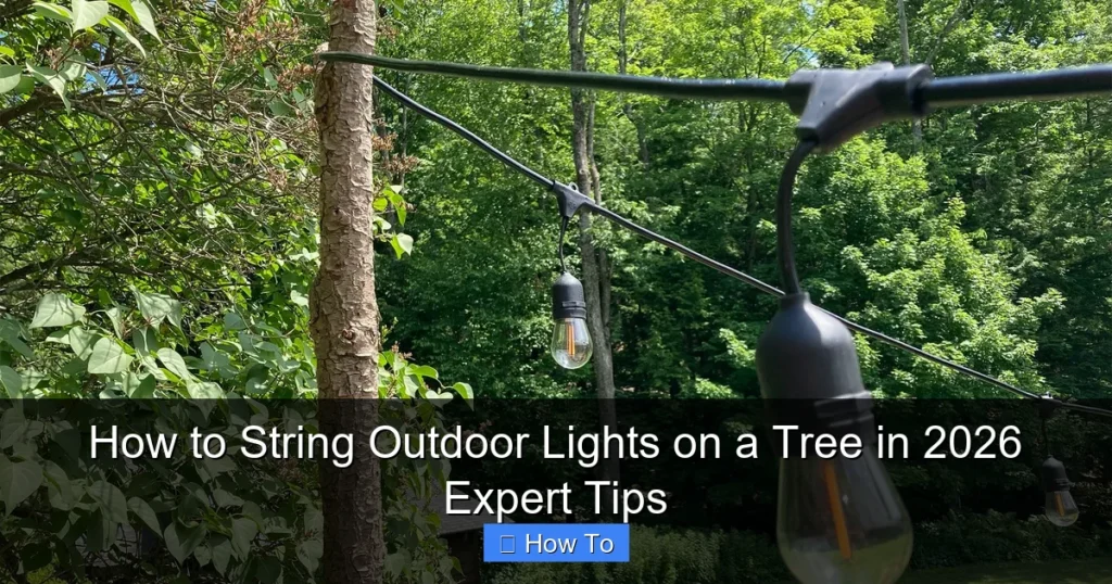 How to String Outdoor Lights on a Tree in 2026 Expert Tips