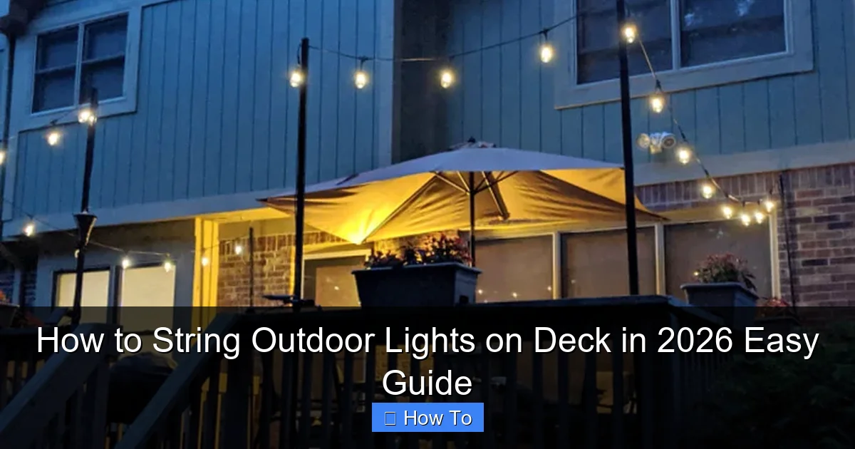 How to String Outdoor Lights on Deck in 2026 Easy Guide