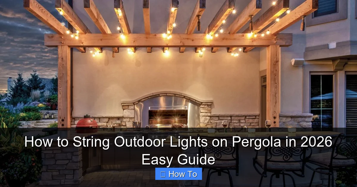 How to String Outdoor Lights on Pergola in 2026 Easy Guide