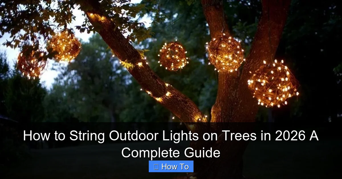 How to String Outdoor Lights on Trees in 2026 A Complete Guide