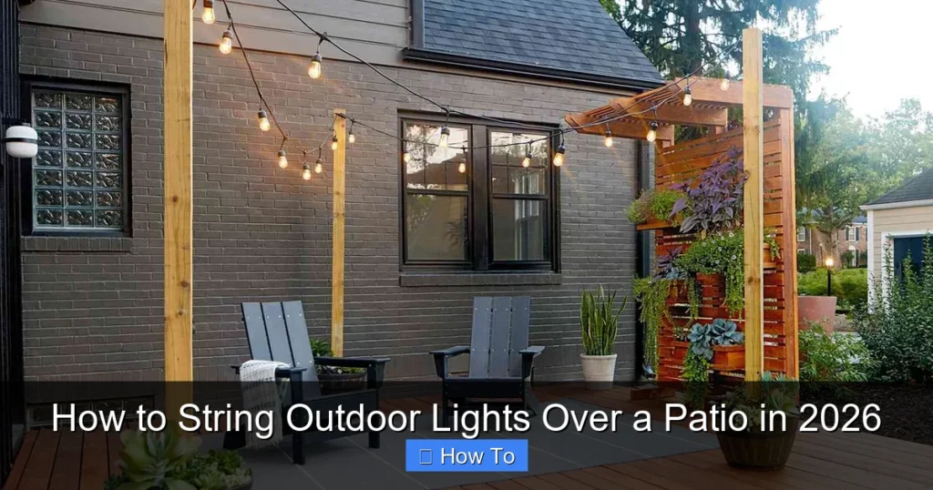 How to String Outdoor Lights Over a Patio in 2026