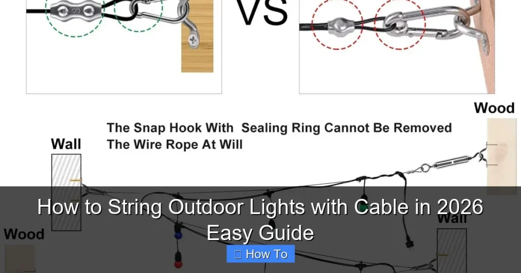 How to String Outdoor Lights with Cable in 2026 Easy Guide