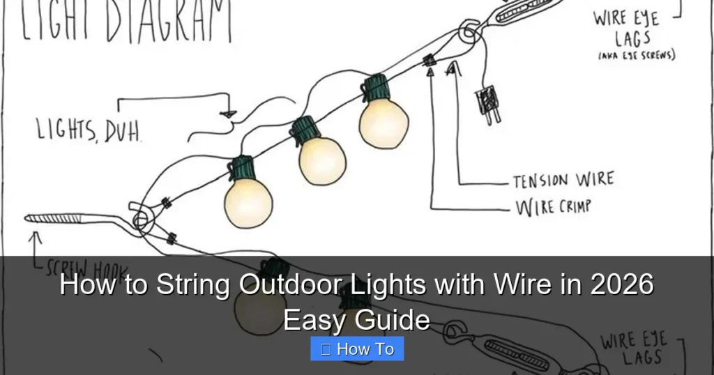 How to String Outdoor Lights with Wire in 2026 Easy Guide