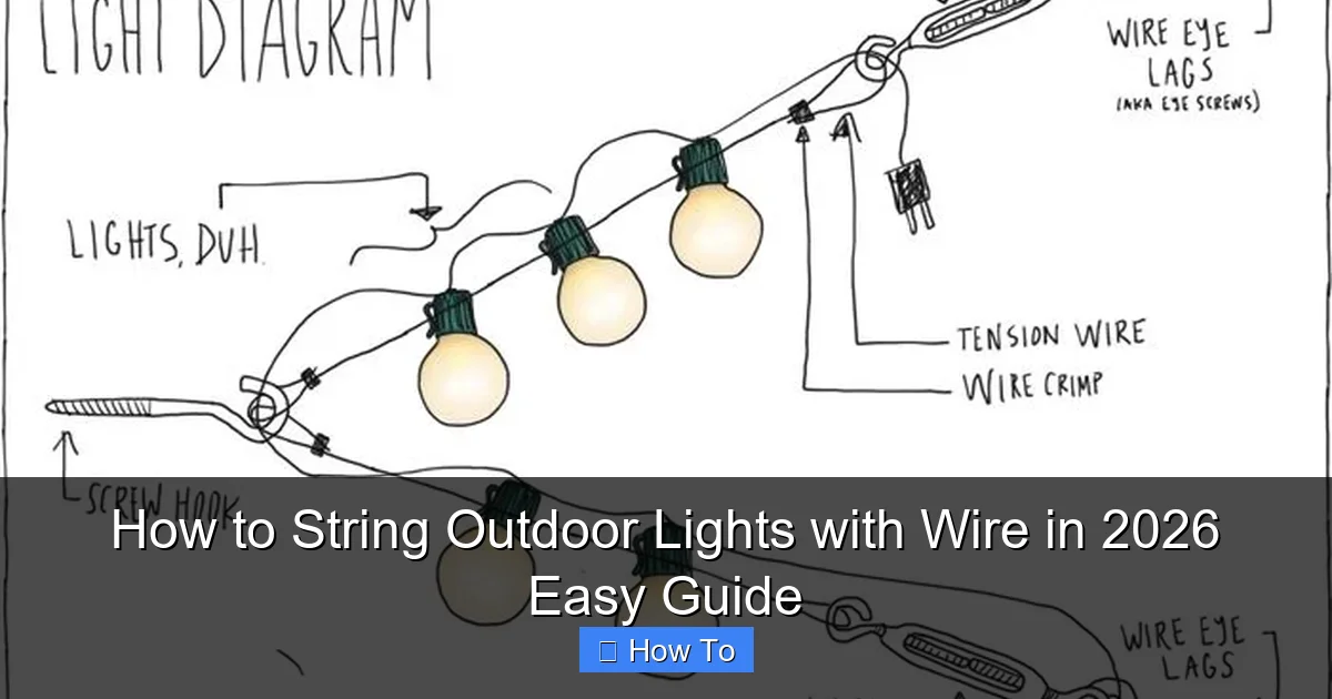 How to String Outdoor Lights with Wire in 2026 Easy Guide