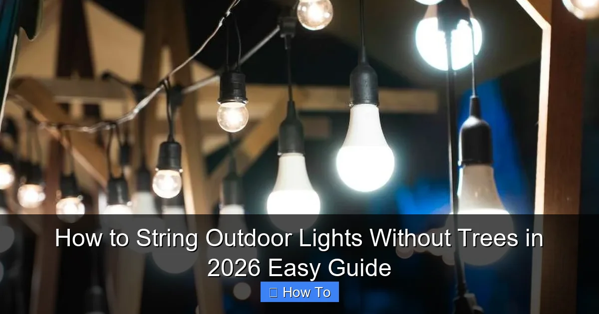 How to String Outdoor Lights Without Trees in 2026 Easy Guide