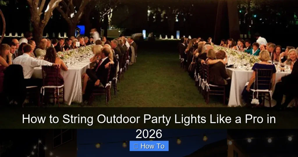 How to String Outdoor Party Lights Like a Pro in 2026