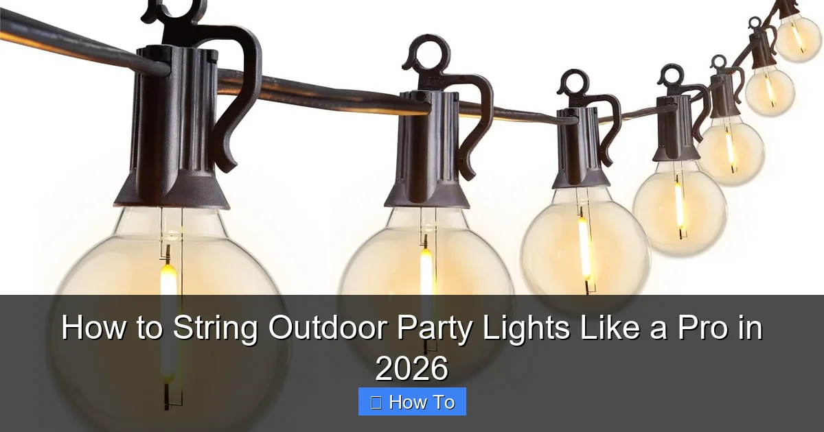 How to String Outdoor Party Lights Like a Pro in 2026