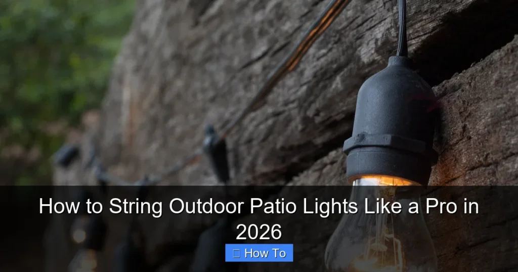 How to String Outdoor Patio Lights Like a Pro in 2026