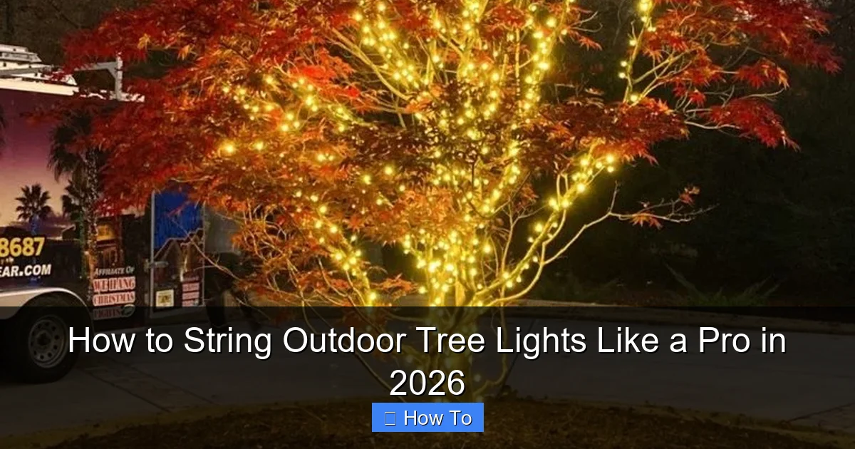 How to String Outdoor Tree Lights Like a Pro in 2026