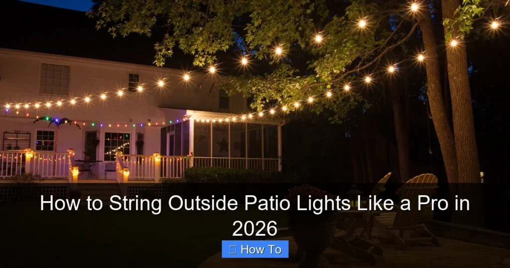 How to String Outside Patio Lights Like a Pro in 2026