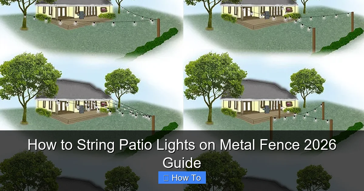 How to String Patio Lights on Metal Fence 2026 Guide