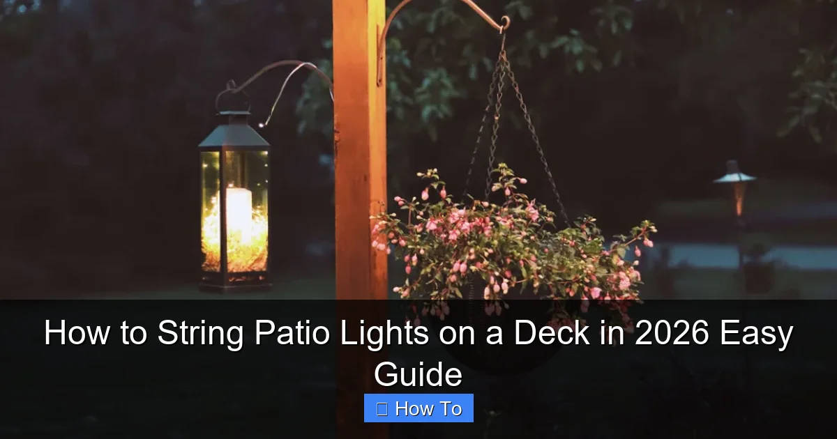 How to String Patio Lights on a Deck in 2026 Easy Guide
