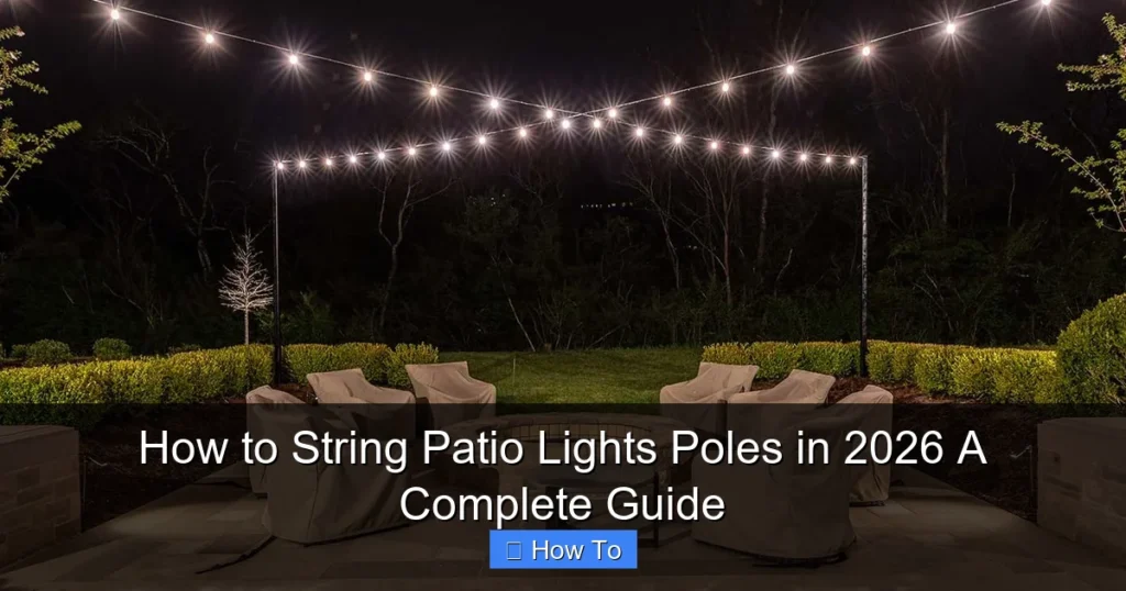 How to String Patio Lights Poles in 2026 A Complete Guide