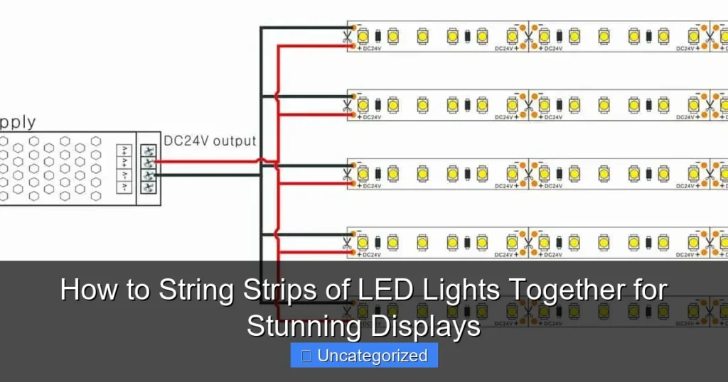 How to String Strips of LED Lights Together for Stunning Displays