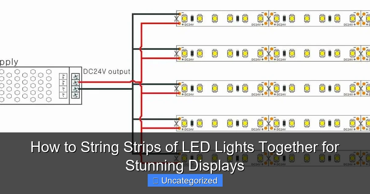 How to String Strips of LED Lights Together for Stunning Displays