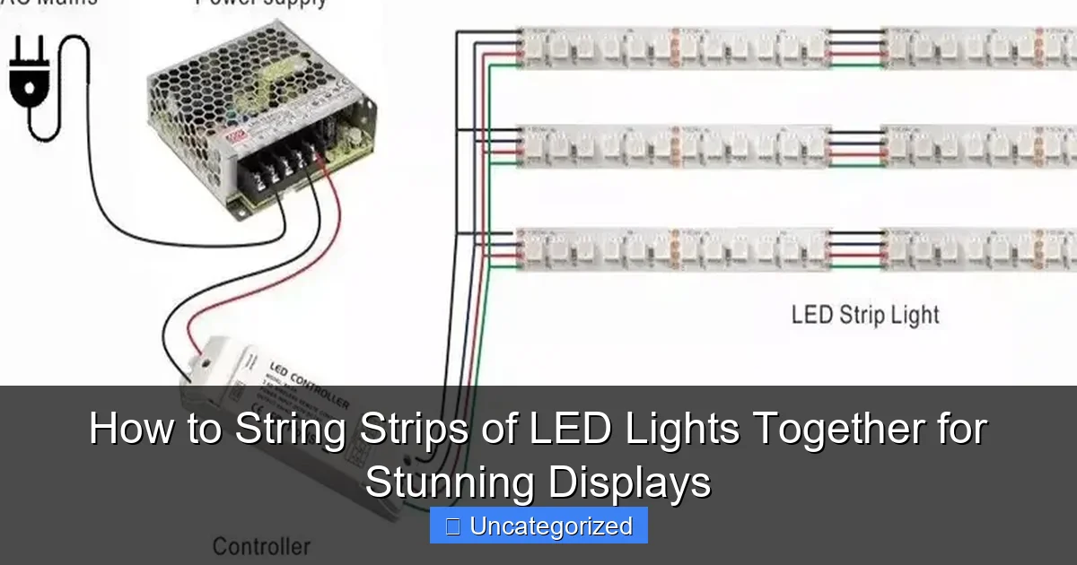 How to String Strips of LED Lights Together for Stunning Displays