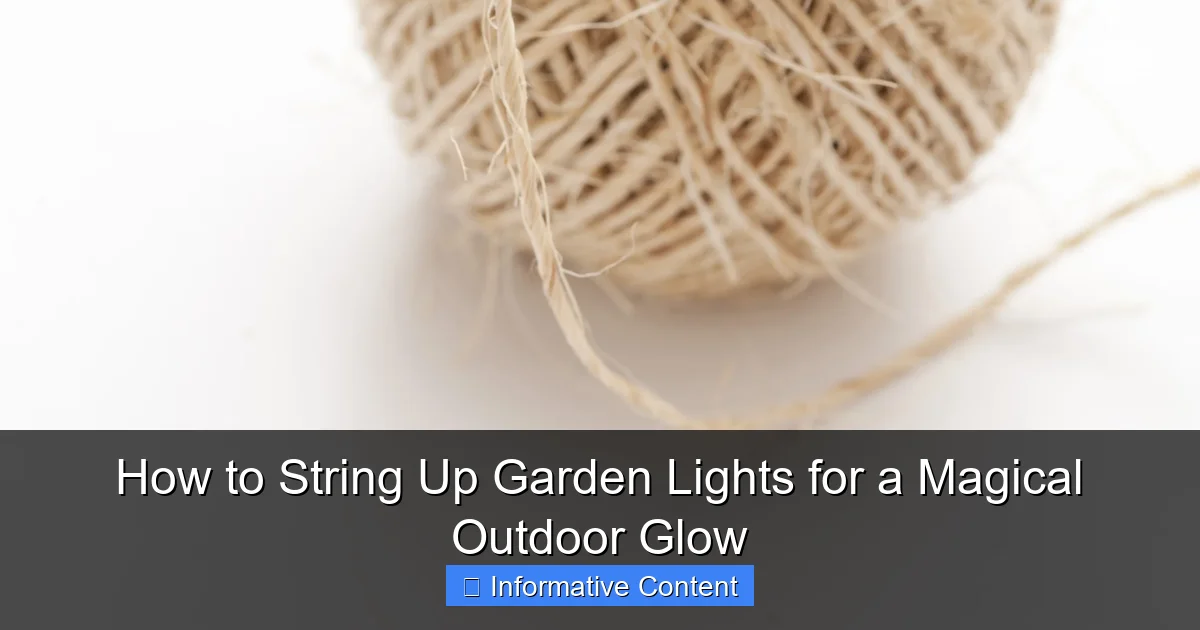 How to String Up Garden Lights for a Magical Outdoor Glow