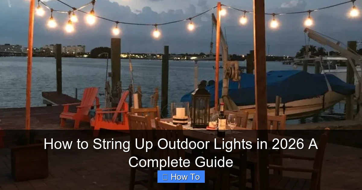 How to String Up Outdoor Lights in 2026 A Complete Guide