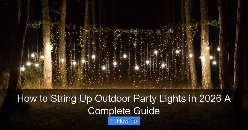 How to String Up Outdoor Party Lights in 2026 A Complete Guide