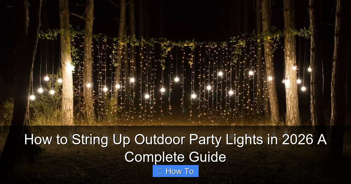 How to String Up Outdoor Party Lights in 2026 A Complete Guide