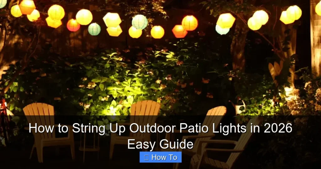 How to String Up Outdoor Patio Lights in 2026 Easy Guide