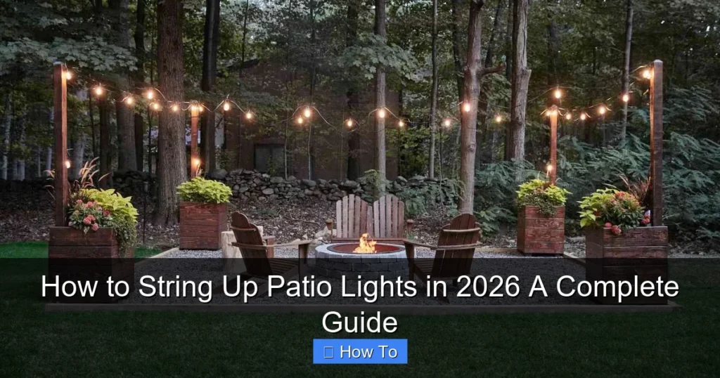 How to String Up Patio Lights in 2026 A Complete Guide