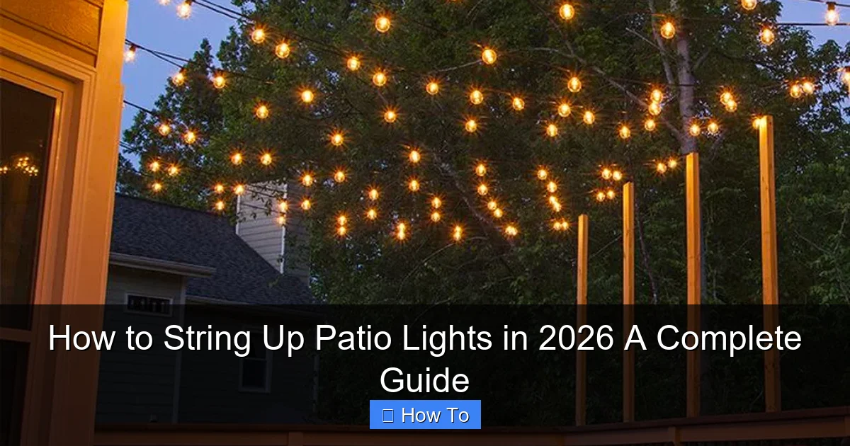 How to String Up Patio Lights in 2026 A Complete Guide