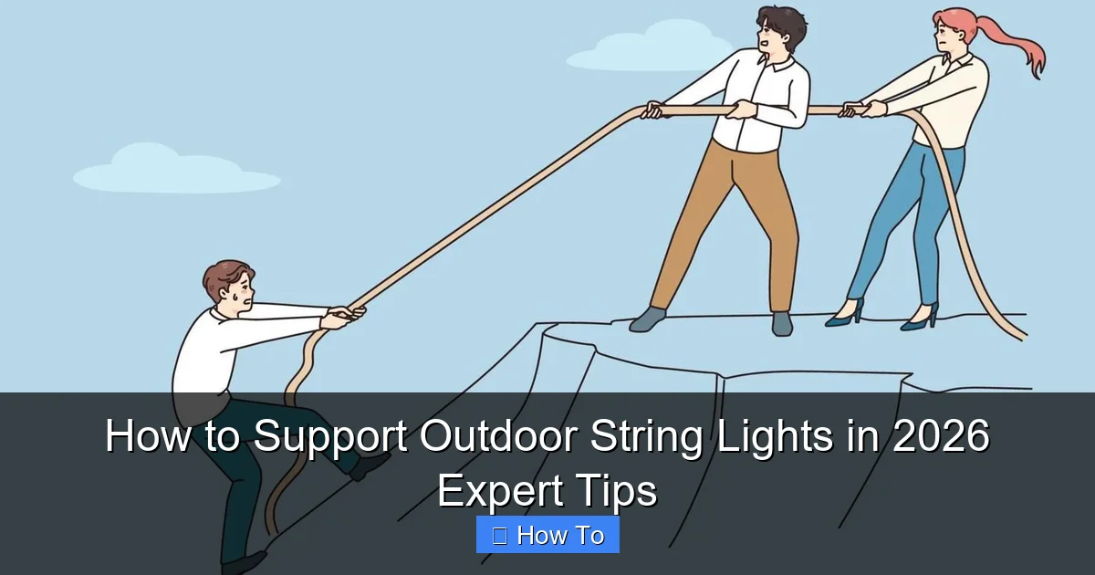 How to Support Outdoor String Lights in 2026 Expert Tips