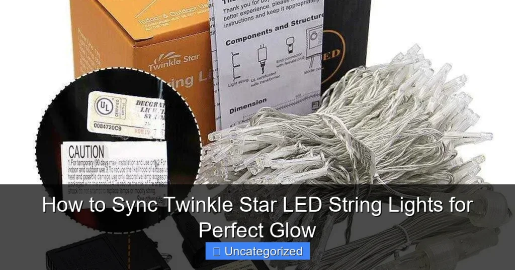 How to Sync Twinkle Star LED String Lights for Perfect Glow