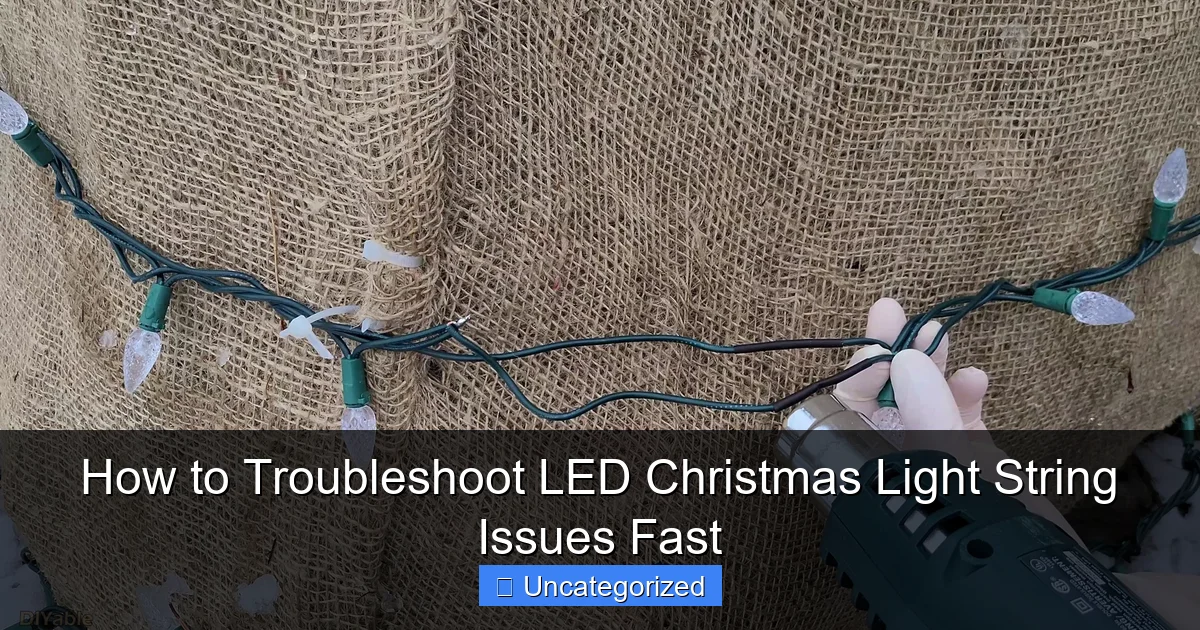 How to Troubleshoot LED Christmas Light String Issues Fast