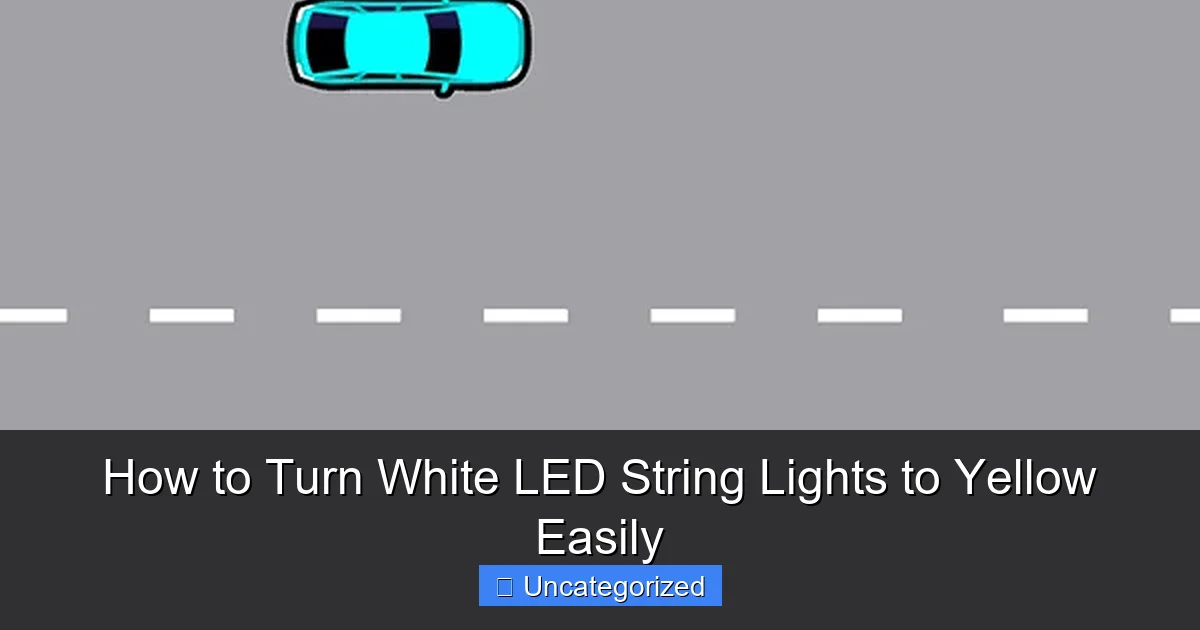 How to Turn White LED String Lights to Yellow Easily