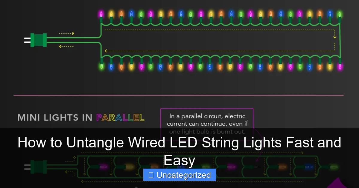 How to Untangle Wired LED String Lights Fast and Easy